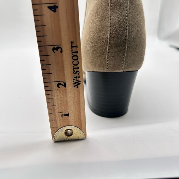 Old Navy Boots‎ Womens 7 Tan Sueded Western Ankle Boots Booties - Picture 8 of 11